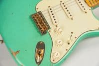 Fender Custom Shop Ltd 62 Strat Bone Tone, Aged Sea Foam Green